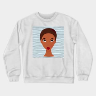Beatiful african woman Crewneck Sweatshirt